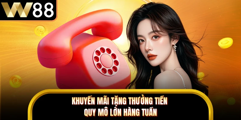 Khuyến mãi tặng thưởng tiền quy mô lớn hàng tuần